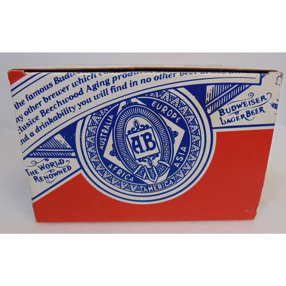 Vintage Pilsner Beer Glasses 1995 Budweiser Winter Clydesdales Set Of 6 Box Rare - Picture 14 of 14